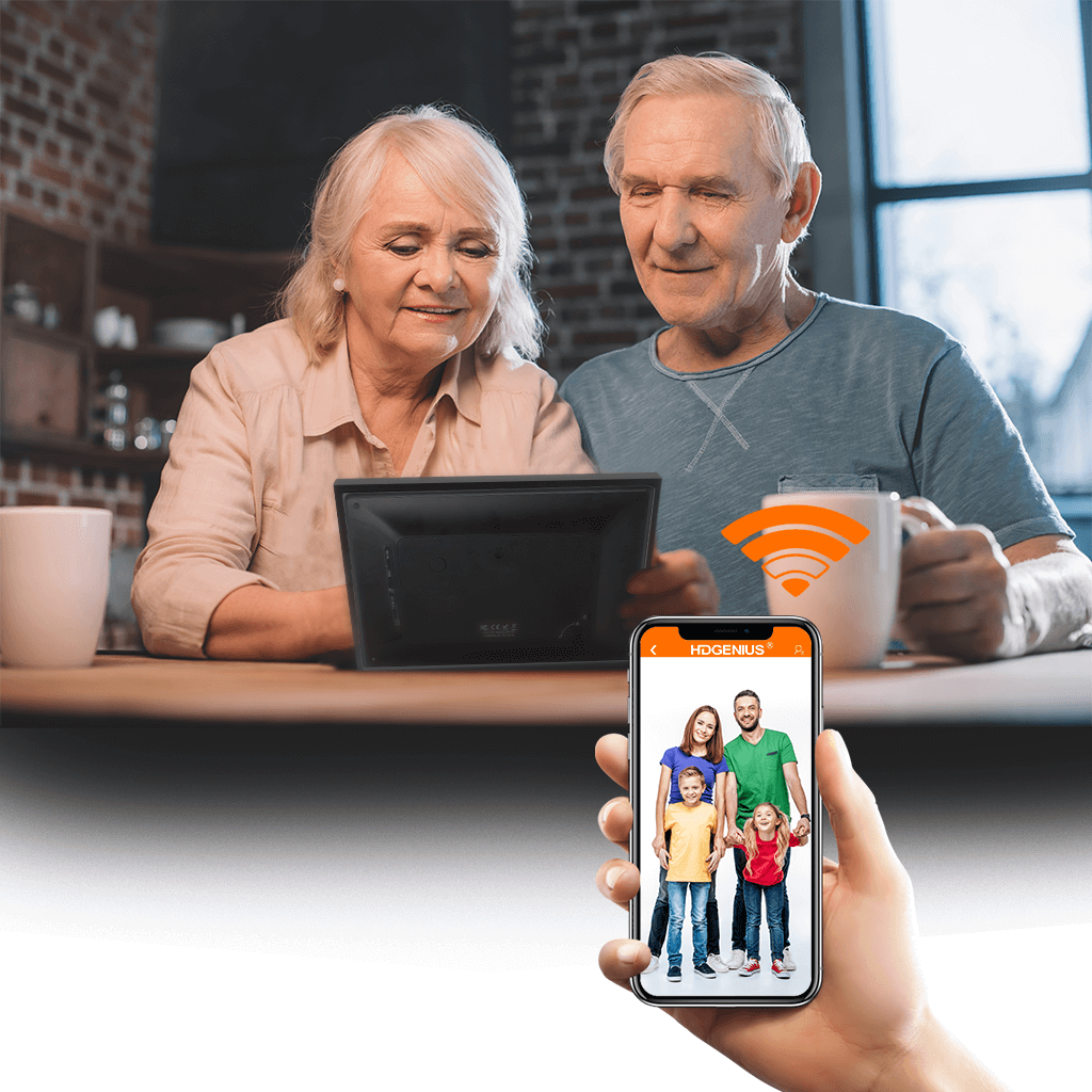 Share your love by sending photos of you and your family to your parents and grandparents